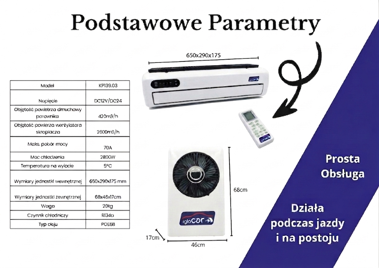 Klimatyzacja postojowa elektryczna typu split KP139.03 24V - obrazek 11